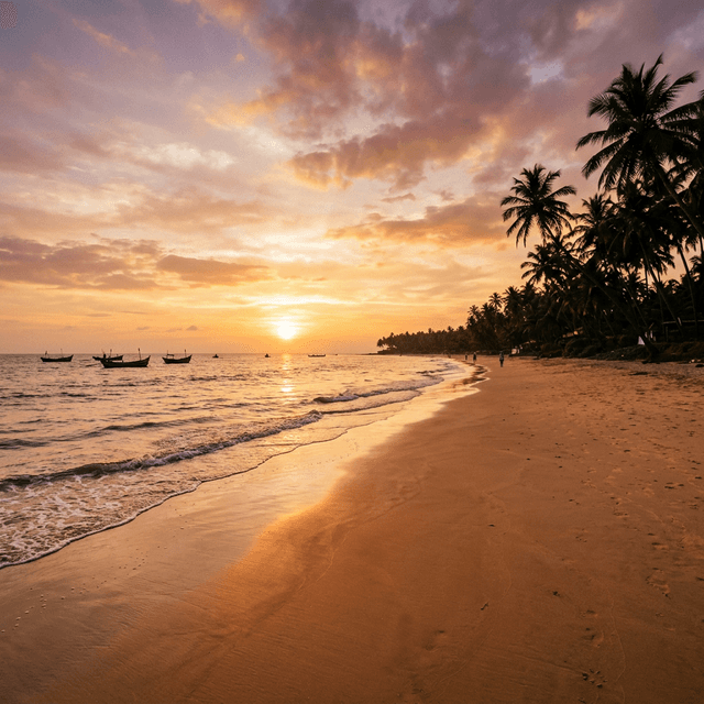 Pristine Betalbatim beach, minutes from your doorstep.