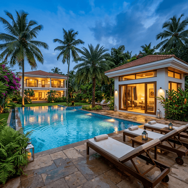 Step into your personal retreat with a private pool.